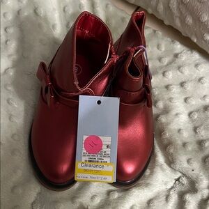 Cat & Jack Shiny Red Kids Boots